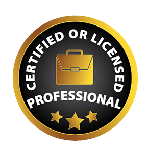 Certified or Licensed Professional